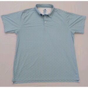 ChalkTalk SPORTS Polo Shirt‎ Mens XXL Blue Excellent Pickleball Paddle Print
